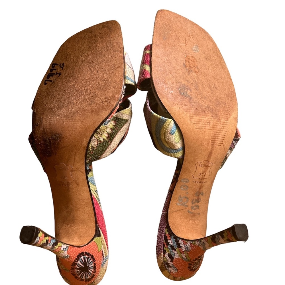 Stuart Weizmann Leather Abstract Multicolored K2 … - image 4